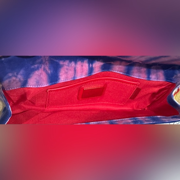 Christian Louboutin BouBou Bazin Clutch / tie dye - Picture 9 of 12